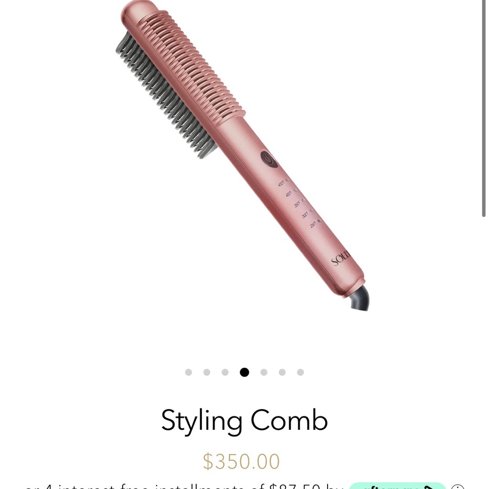 Rose gold hot comb